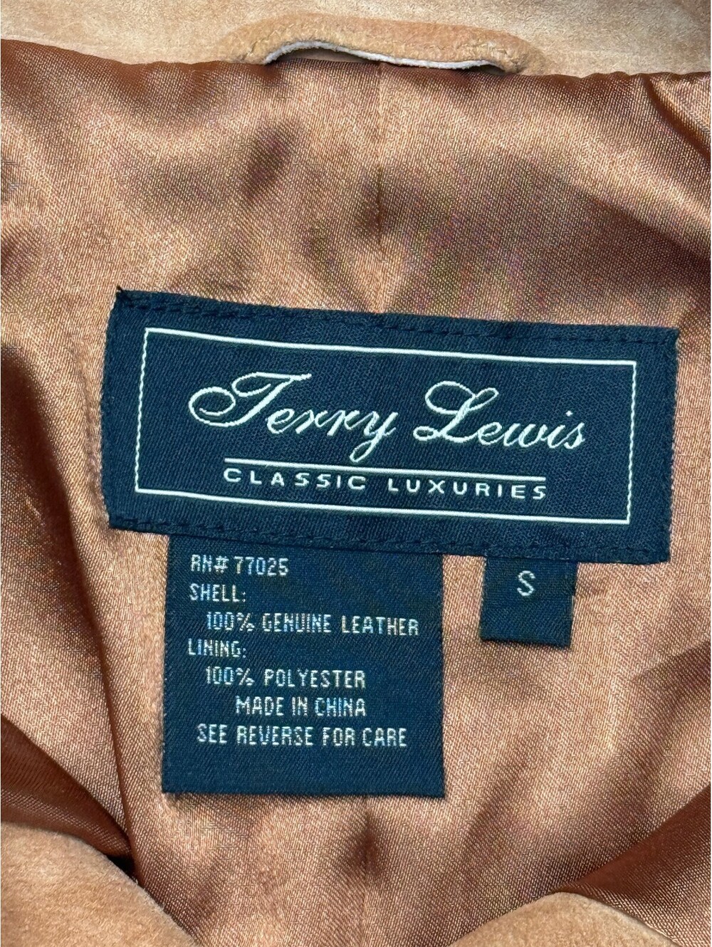 Vintage Terry Lewis Womens Suede Leather Jacket Camel - S - Picture 2 of 7